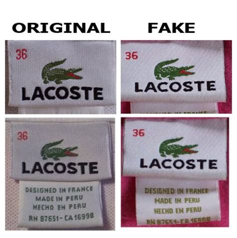 difference between fake and original lacoste bag|counterfeit lacoste purse.